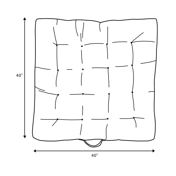 Mozaic Company Sunbrella® Indoor/Outdoor Floor Pillow & Reviews Wayfair